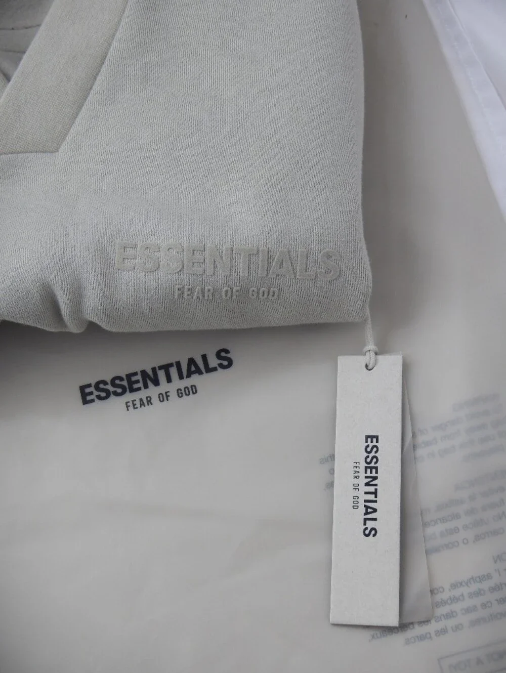 (NEW) FEAR OF GOD Essentials Core Fleece V Neck Vest Smoke Size Small